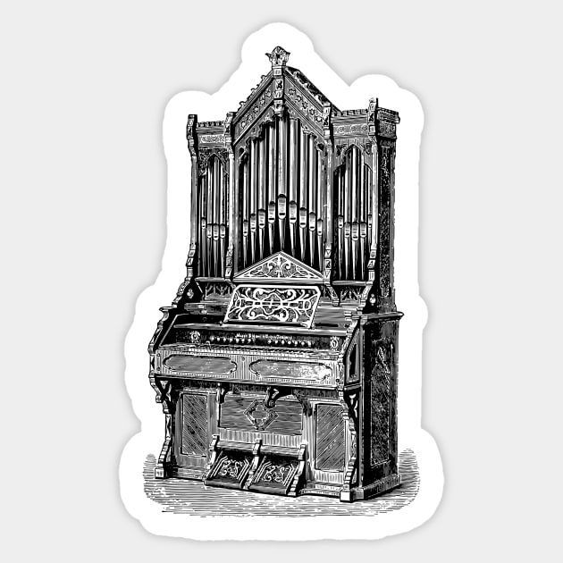 Classic Organ Sticker by B Sharp